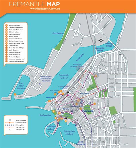 Fremantle map .
